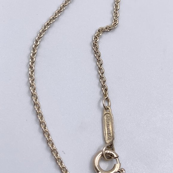 Authentic Tiffany & Co 925 Silver Atlas Cube Necklace - Picture 6 of 9